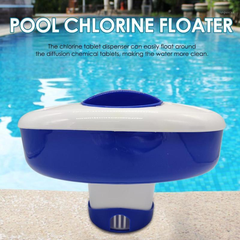 

Floating Water Swimming Pool Accessories Chlorine Dispenser Float Deluxe Large Secure Swimming Gloves Chlorine Dispenser1