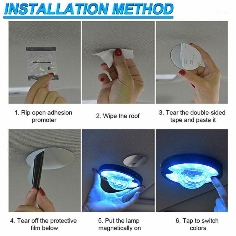 

Emergency Lights Car Light Ambient Atmosphere Interior Decoration Readking DJ Lamp Touch Sensing ABS Shell