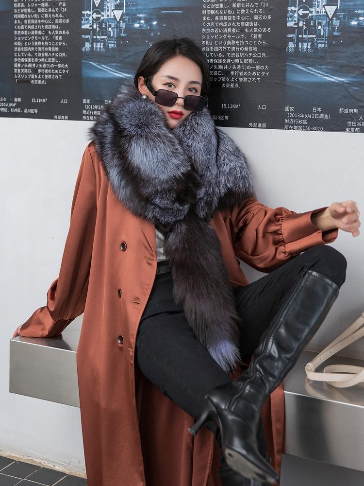 

2020 Fxfurs Scarf Full Leather Full Fur Shawl Scarf Winter Fur Collar for Both Men and Women