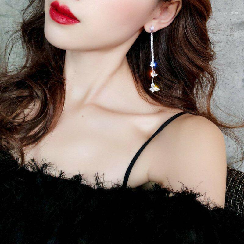 

Bling Crystal Butterfly Zircon Drop Dangle Earrings Women Long Tassel Earrings Sparkling Rhinestone Jewelry Accessories Gifts1