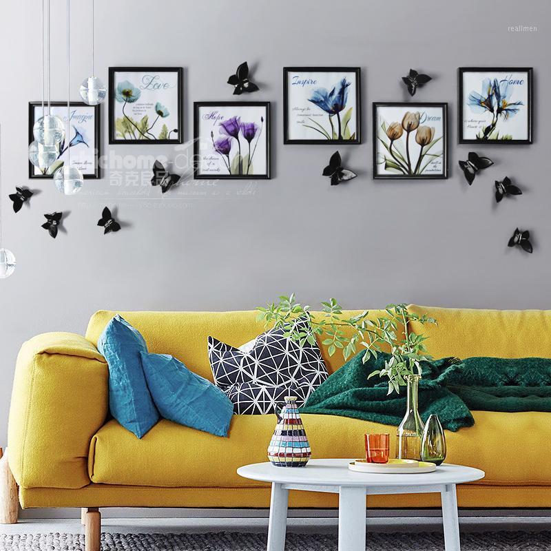 

Multi-frame Wood Picture Frame Sets for Wedding Decoration High Quality Home Wall Decor restaurant mural1