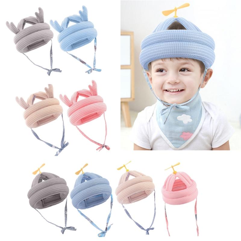 

Baby Toddler Cap Anti-collision Protective Hat Baby Safety Helmet Infant Soft Comfortable Head Protection Adjustable, Pk-1