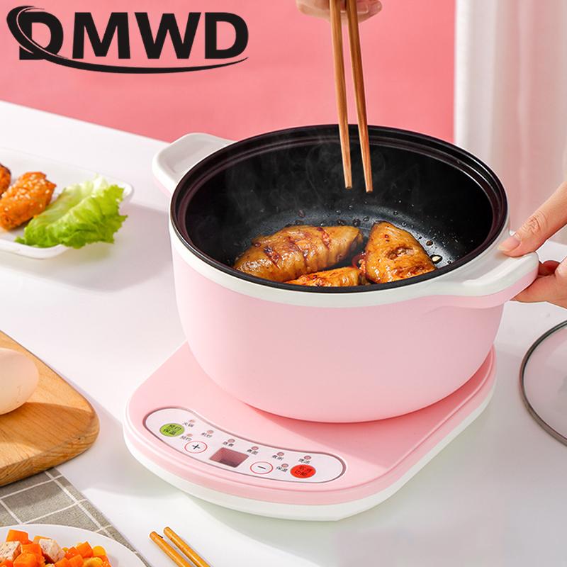 

DMWD Multifunctional Electric Cooker Non-stick Noodle Cooking Skillet Egg Steamer Soup Heater Pot Frying Pan Hot pot EU US