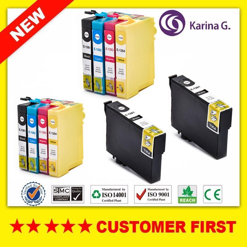 

Compatible Ink Cartridge For T126 T1261 To T1264 Suit Stylus NX330 430 Workforce 520 435 545 630 WF-3520 3530 Etc.1 Cartridges