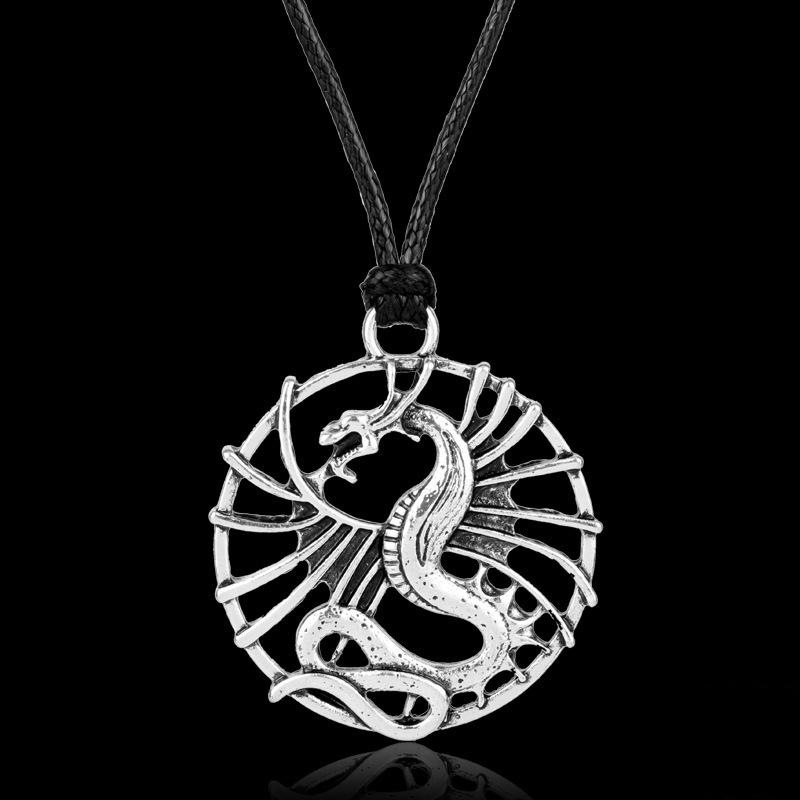 

2020 new design trendy Europe and America fashion pterosaur popular vintage pendant Mathidaleo Necklace D039