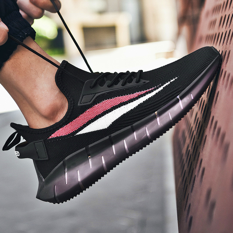 

Top quality ;2020 Summer tennis comfortable outdoors breathable fashion trend male shoes size large casual shoes, 124；black-124；