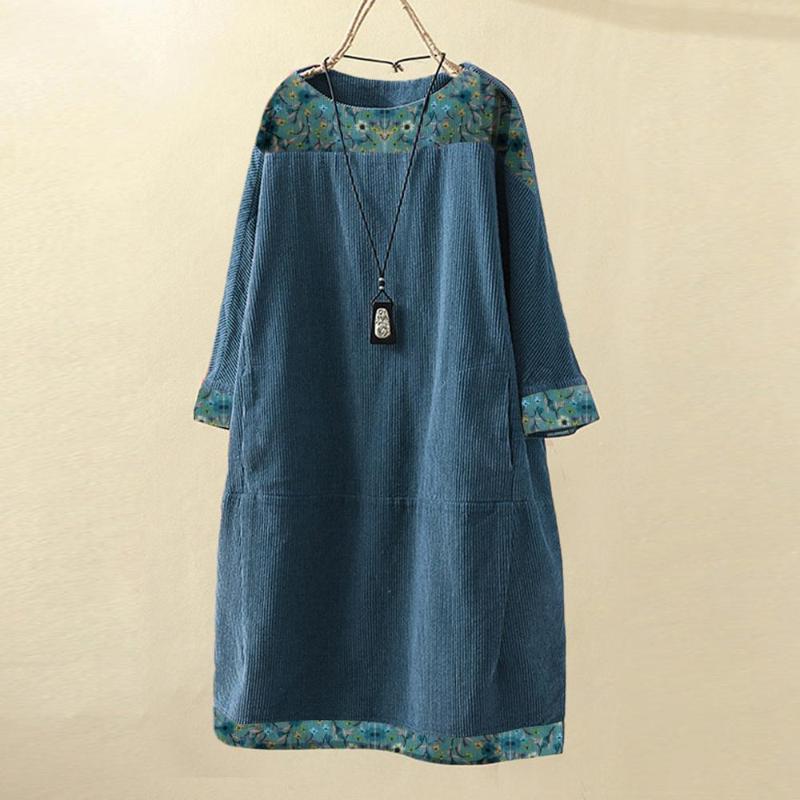 

2020 Women Dress Newest O-neck Casual Fashion, Green