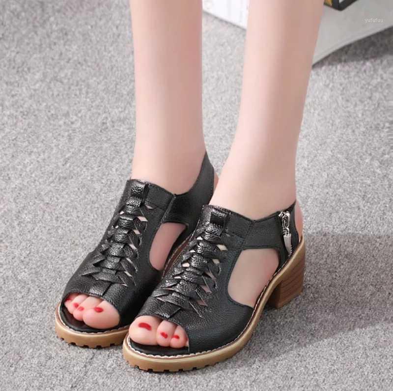 

2020 Summer Shoes Women Sandals Fashion Woman Square Heels Sandals Ladies Shoes Womens High Heels1, Beige