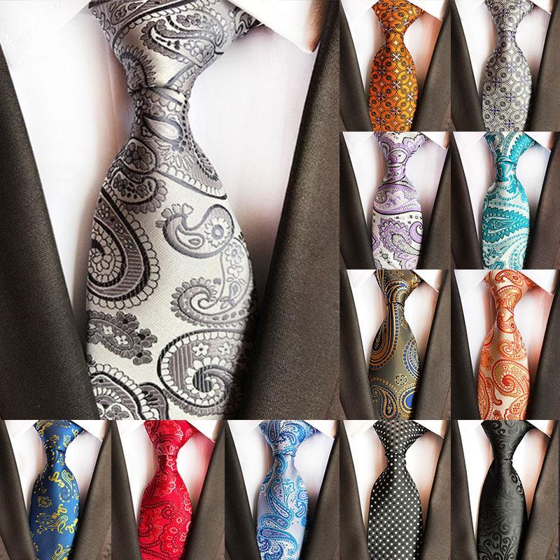

New Design Fashion Mens Tie Floral Paisley Neckties Hombre 8 cm Gravata Tie Classic Business Casual Wedding Party1