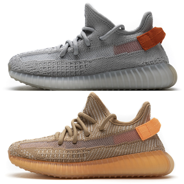 

New Kids Shoes V2 Kanye West Trainer Infant Designers Sneakers,Girl Tail Light Clay Black Static Reflective Children Toddler Cloud White, Antlia reflective