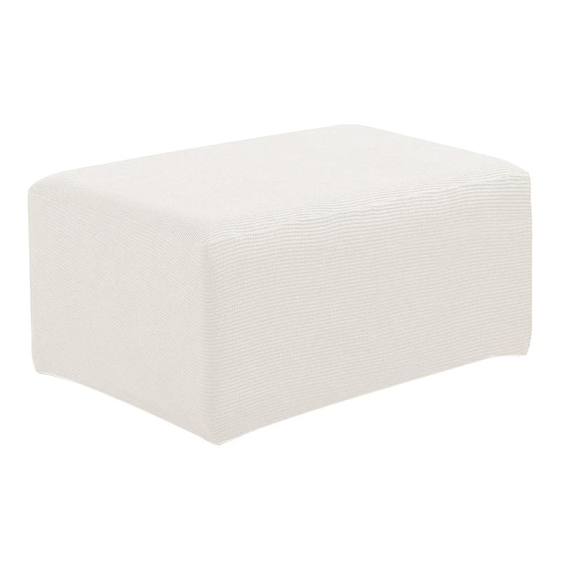 

Stretch Ottoman Cover Sofa Footrest Stool Slipcover for Dressing Room Size_S