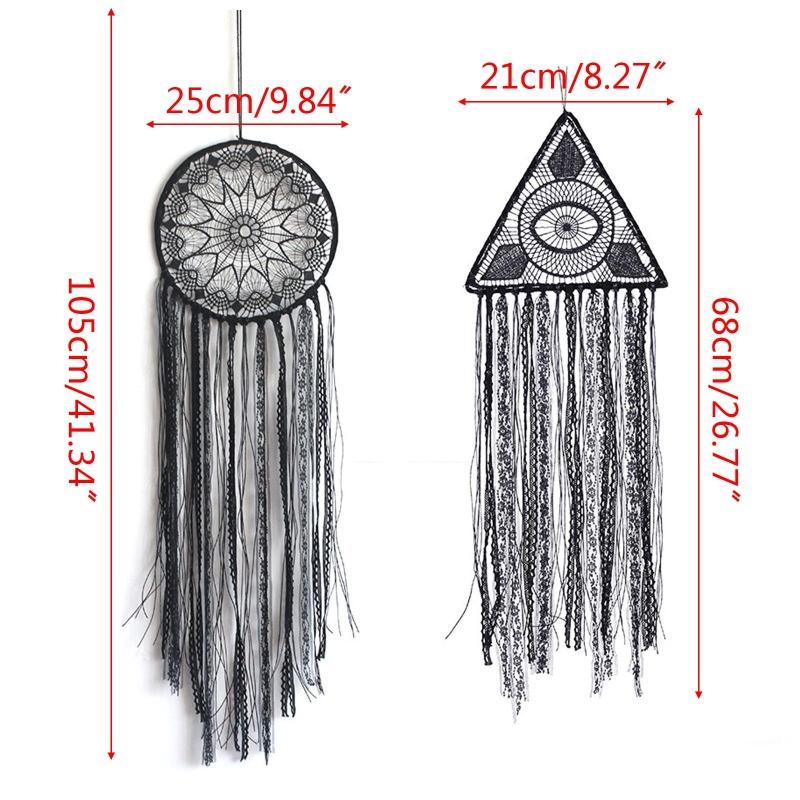 

Gothic Evil Eye Black Dream Catcher Handmade Wall Hanging Dreamcatcher Ornament GXMA