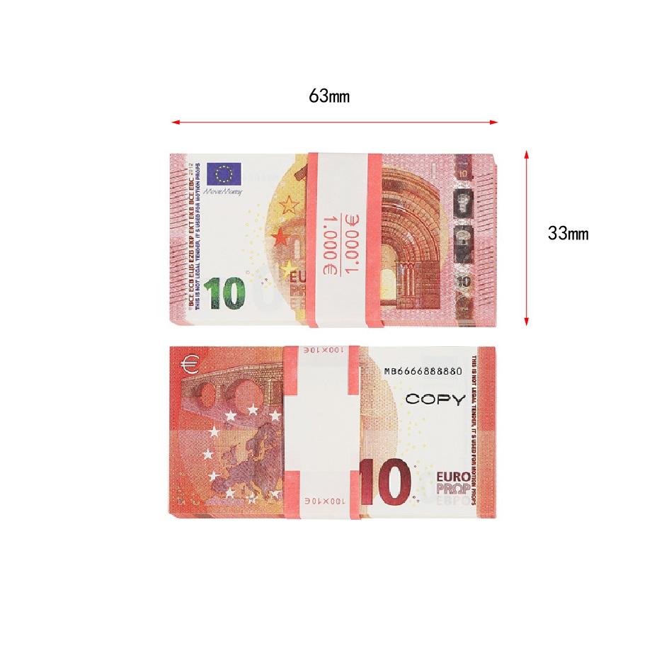 

Wholesale Nightclub Bar High Quality Pretend Euro 5 10 20 50 , Props Copy Fake Notes Play Money Faux Billet 100 pcs pack