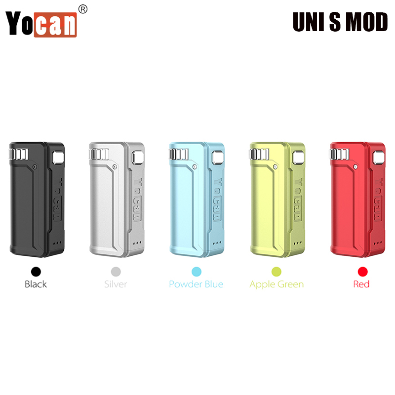 

Yocan UNI S Box Mod 400mAh Battery for Oil Atomizer Adjust Dial 10s Preheat Portable Vaporizer Smaller than UNI MOD Authentic, Multi=leave us message