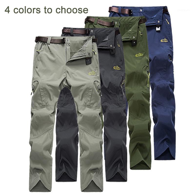 

Men's Quick-drying Hiking Pants Breathable Elastic Force Loose Trousers Outdoor Fishing Running Soft Shell Pants1, Army green