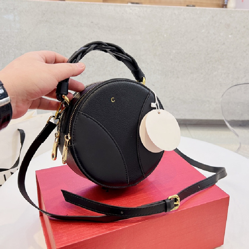 

Top quality Women Circular Crochet Handbag designer Geometric Totes fashion Crossbody Shoulder bag Two-Tone Circle Purses Round Cross Body Mini Wallets Leather, Contact seller