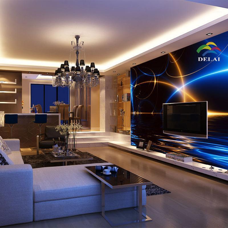 

Modern fantastic 3D lightings mural wallpaper different shining color wallpaper for tv background sofa and living backround1, Embossed