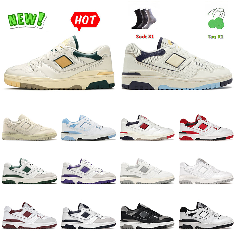 

Originals OG Platform 550 Shoes Fashion BB550 Women Men NB550 Designer Sneakers Aime Leon Dore Green Rich Paul Orange Green Oreo Auralee Ecru Trainers With Socks, B17 sea salt black 36-45