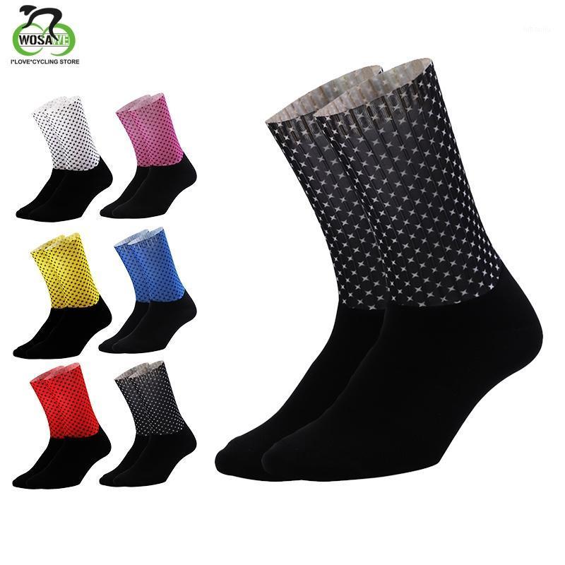 

WOSAWE Breathable Cycling Bicycle Socks Professional Sports Running Socks High Quality Anti-sweat Antibacterial Knee Highs1, Qtwz09b