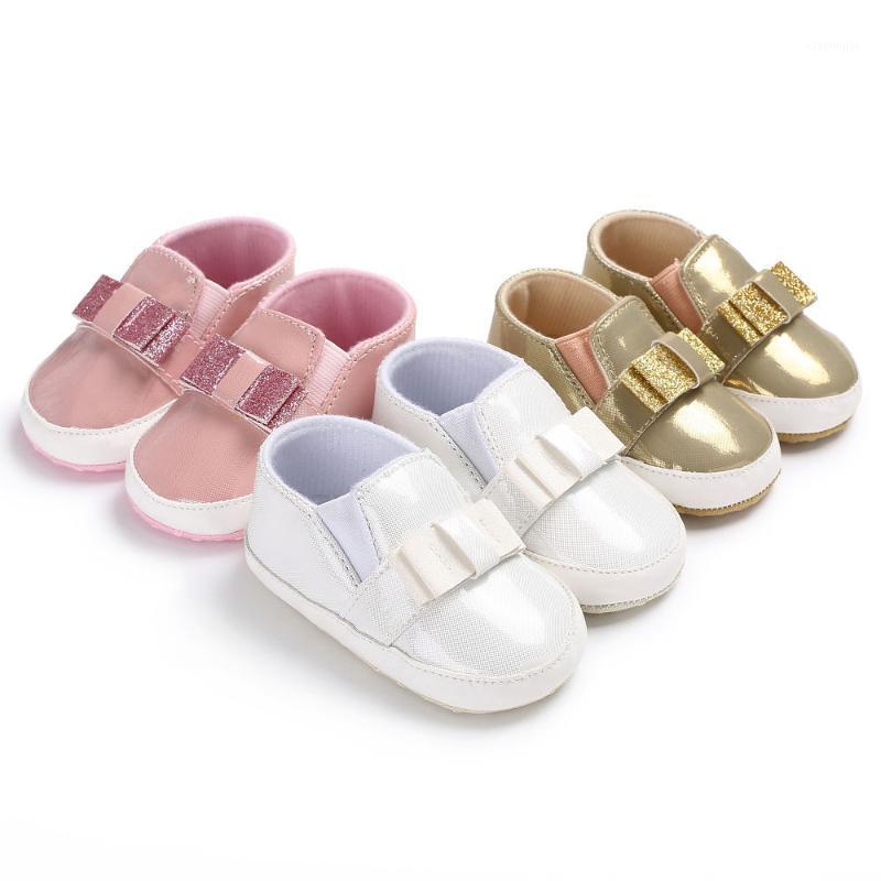 

2021 Fashion Gold Pu leather Princess Baby bling Shoes Mixed Colors Baby Girls Shoes First Walkers Soft Sole1, Model 1