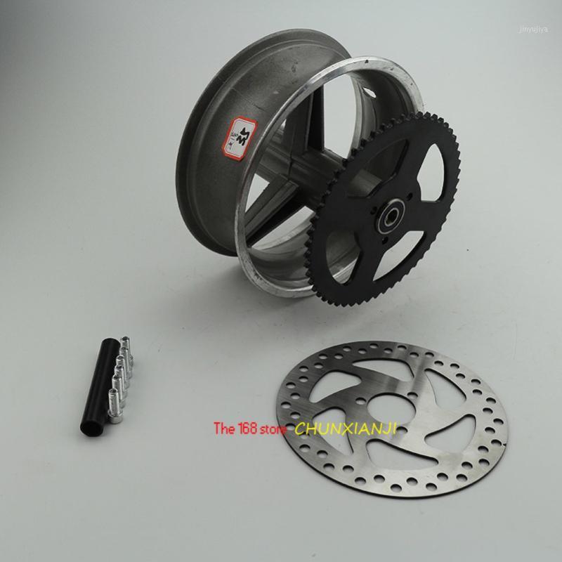 

90/65-6.5 front or 110/50-6.5 rear Aluminum Wheel hub,Sprocket,Brake disc Axle bearing fits 49cc Mini Dirt Bike e Scooter Moto1