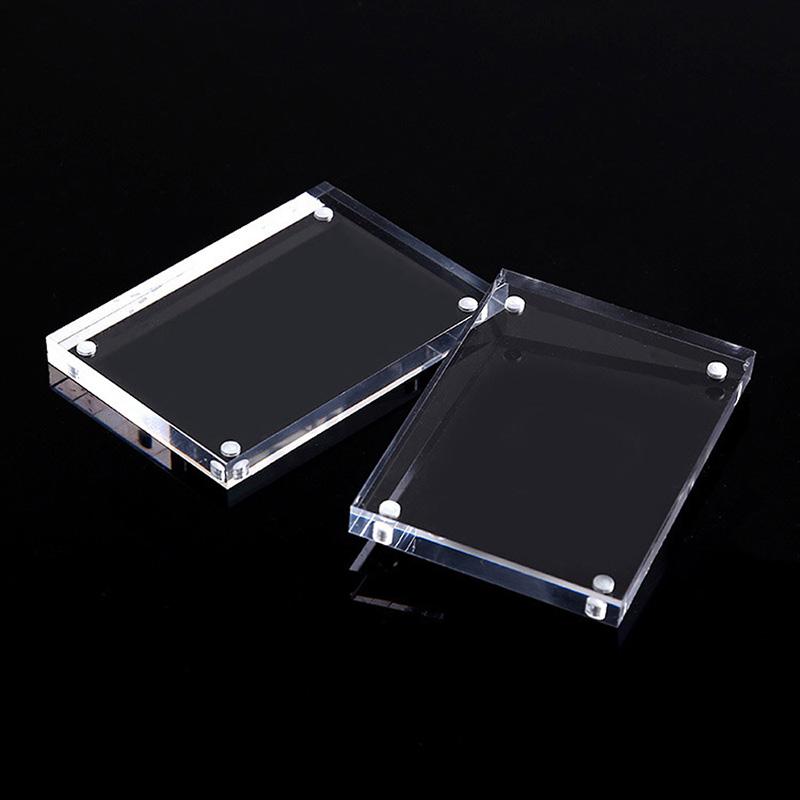 

Acrylic Decor Freestanding Photo Block Frame Picture Photo Frame 5 Sizes Durable