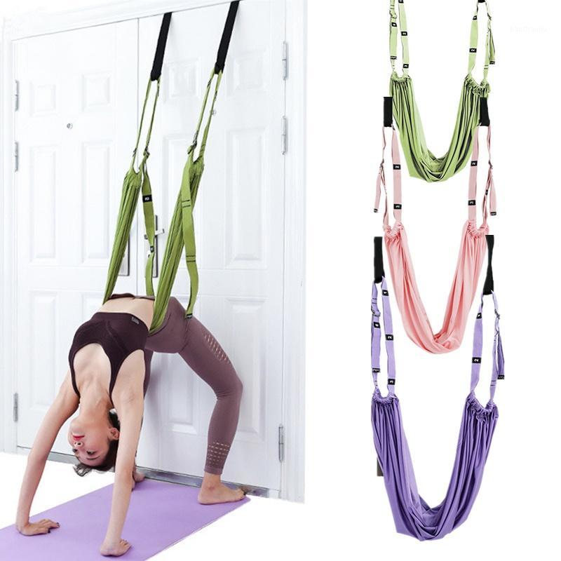 

Aerial Yoga Rope Indoor Yoga Strap Dance Pilates Low Waist Trainer Adjustable Hammock Swing Stretching Anti-gravity Exercises1, Green
