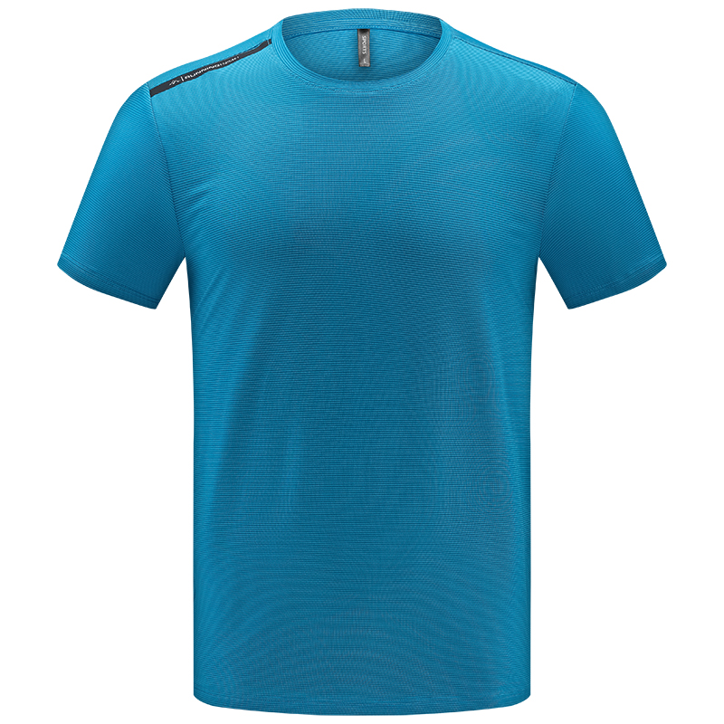 

Men Quick Dry T-shirt Short Sleeve Sport Top Sportswear Men Fitness Outdoor Running Mountaineer Clothing Training Tee Shirt, Blue(men)