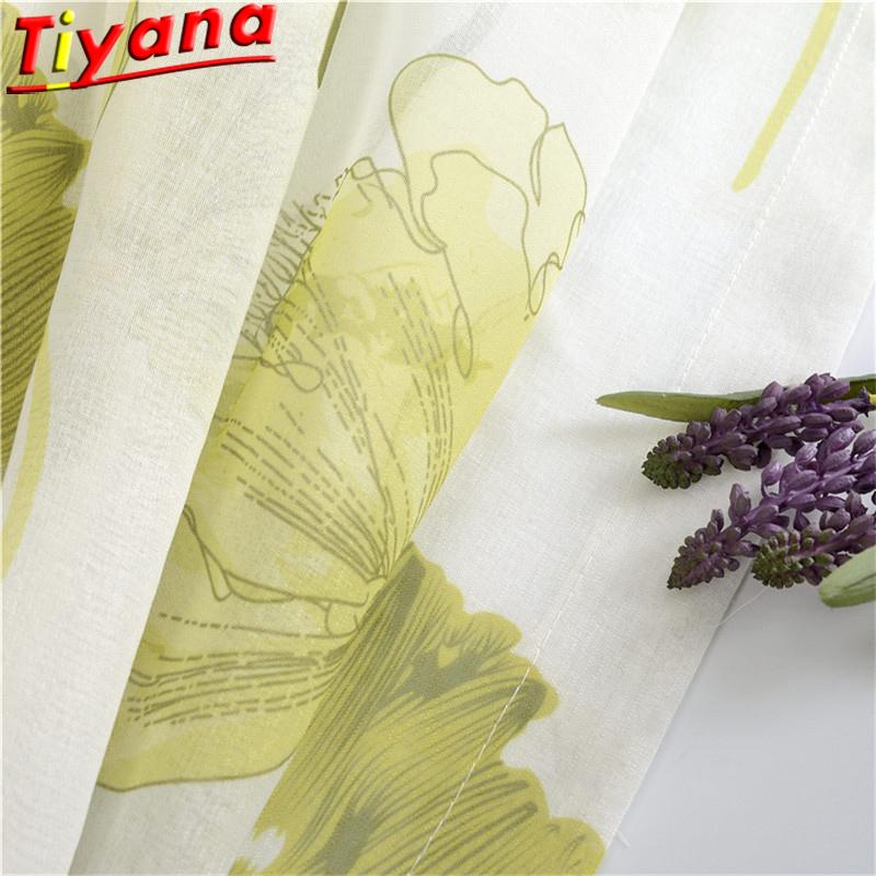 

Soft Lotus Tulle Curtains For Living room Japan style Voile Sheer Window Curtain for bedroom Dinning room Customized HM356 *30, Sheer 2