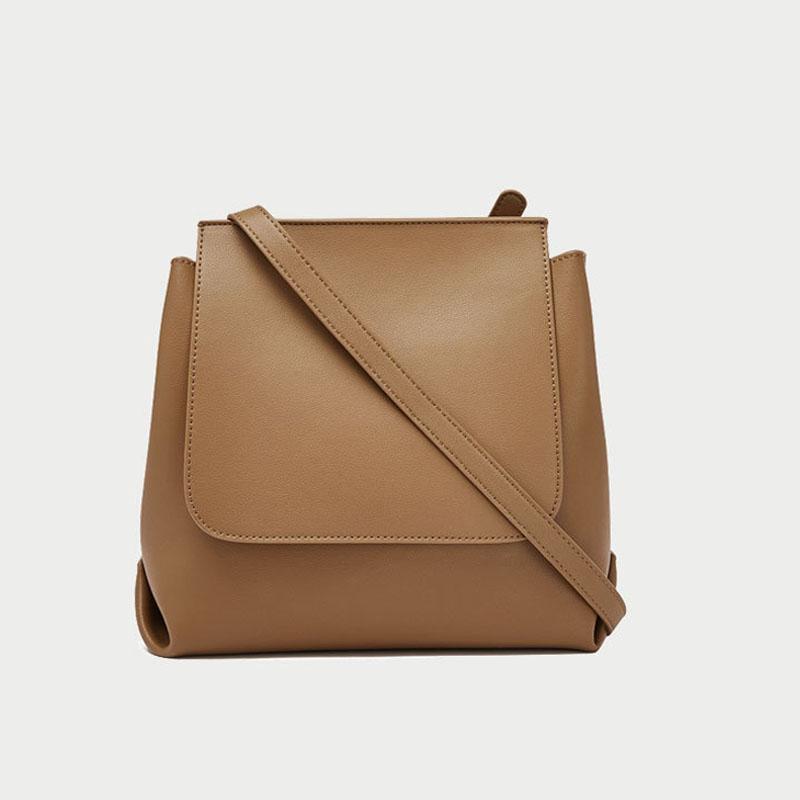

New Women Leather Bag Cowhide Bag bolsa feminina de ombro Fashion Luxury Designer Female Leather Shoulder, Beige
