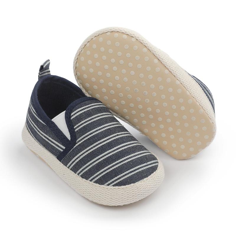 

Newborn Baby Boys Girs Fashion Spring Autumn Soft Crib Shoes Children Boys Casual First Walker Anti Slip Shoes Soft Sole, Blue