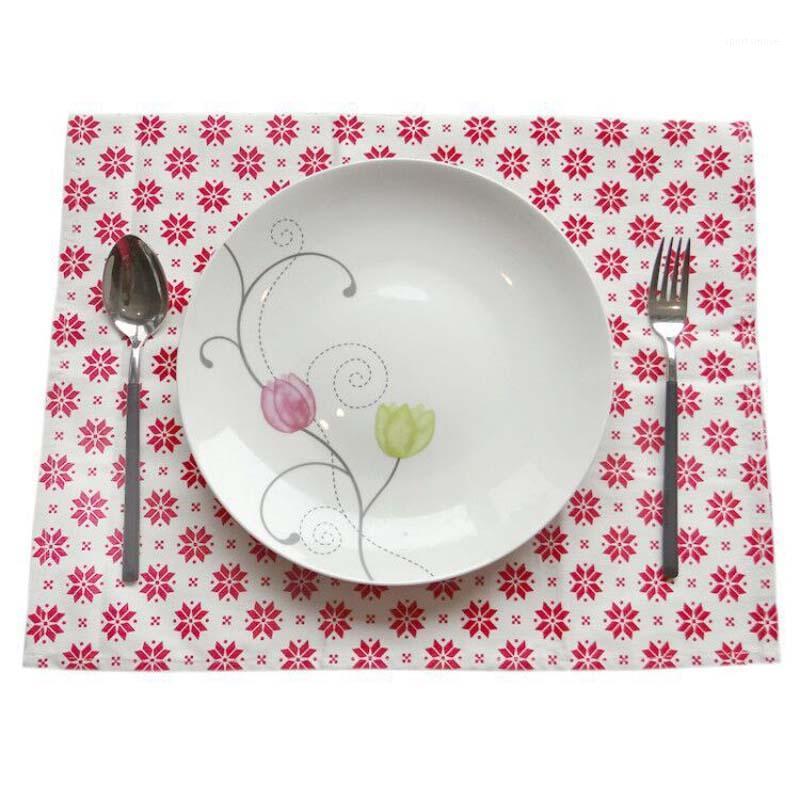 

Modern Napkin Table Mat Home Restaurant Cotton Dessert Towels Kitchen Dishcloth Placemats1