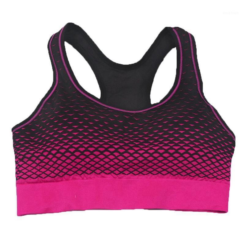 

Women Professional Print Sports Bra Wireless Seamless Underwear Sexy Running Fitness Bodybuilding Nightwear For Ladies 20201, Blue