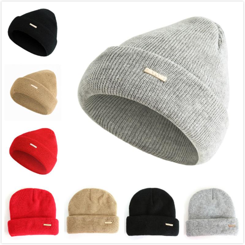 

Women for women Baggy Warm Crochet Winter Wool Knit Ski Versatilely Beanie Skull Slouchy Caps Hat Men winter hats czapka zimowa