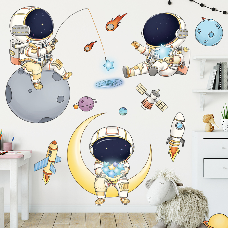 space wall decals for nursery