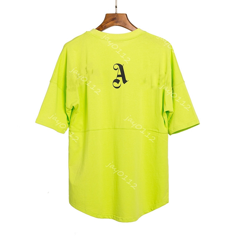 

21SS ANGELS Beauty tide A PALM printing ANGELS PA loose casual sports round neck short sleeve T-shirt men and women 697 030203, 697-white