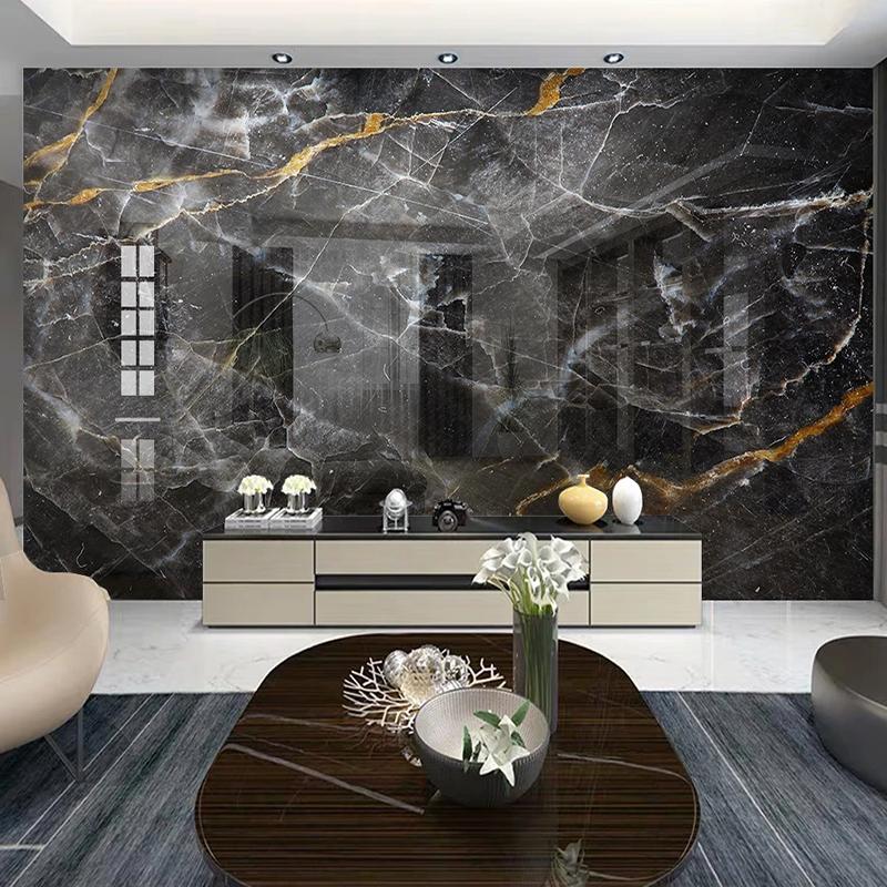 

Photo Wallpaper Modern Simple Black And White Marble Mural Wall Papers Living Room TV Sofa Abstract Art Wall Painting Home Decor, Bs1705 03