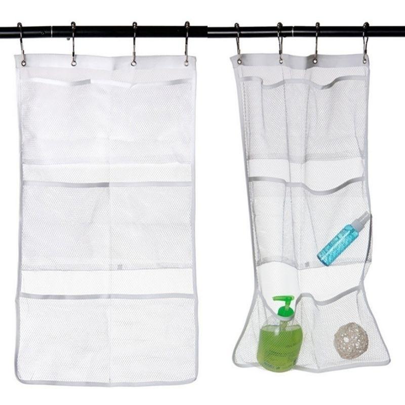 

Women Quick Dry Hanging Bath Shower makeup case Organizer Caddy Bathroom Tub Caddy Hook Storage Bag cosmetic bag for the pool, S hook