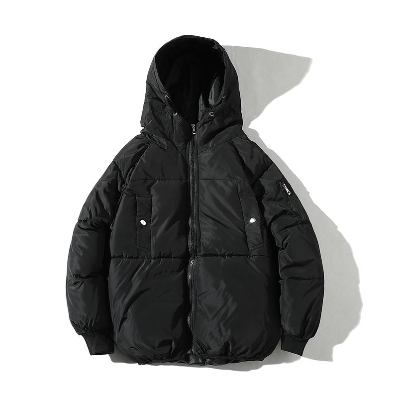 

Drop Shipping winter jacket men streetwear parka hombre invierno fashion hip hop outwear overcoats ABZ97, Black