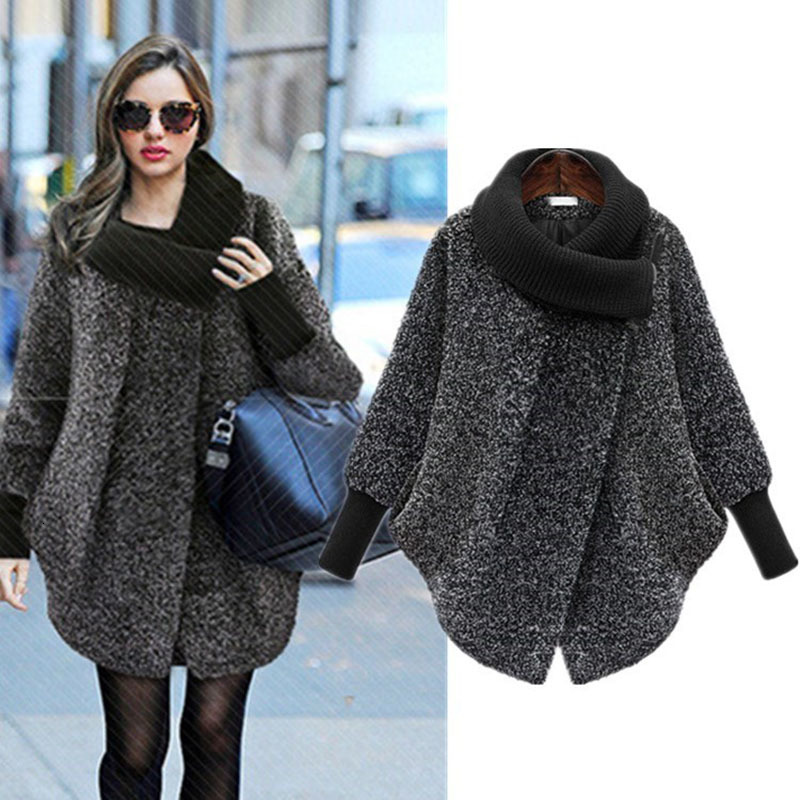 

2021 Plus Size Cardigan Jackets Winter Fashion Outerwear Women's Heavier Down Jacket with Casual Zipper Woollen 5xl R342 A4f5, Gray