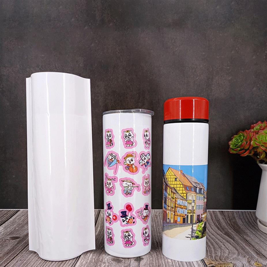 

100pcs Lot Sublimation Decor Accessory Shrink Wrap for Bottles Heat Shrinkage Film Thermal Transfer Tumbler Wrapping 6 Sizea39