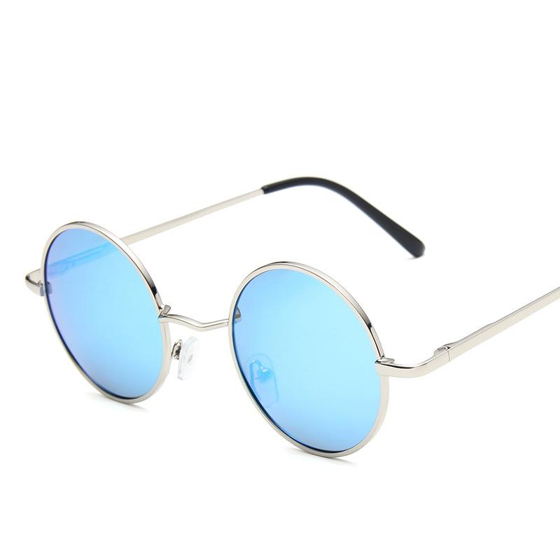 

2021 Vintage Fashion Trend Multicolor Lens Men Classic Retro Round Frame Polarized Women Sunglasses MN801