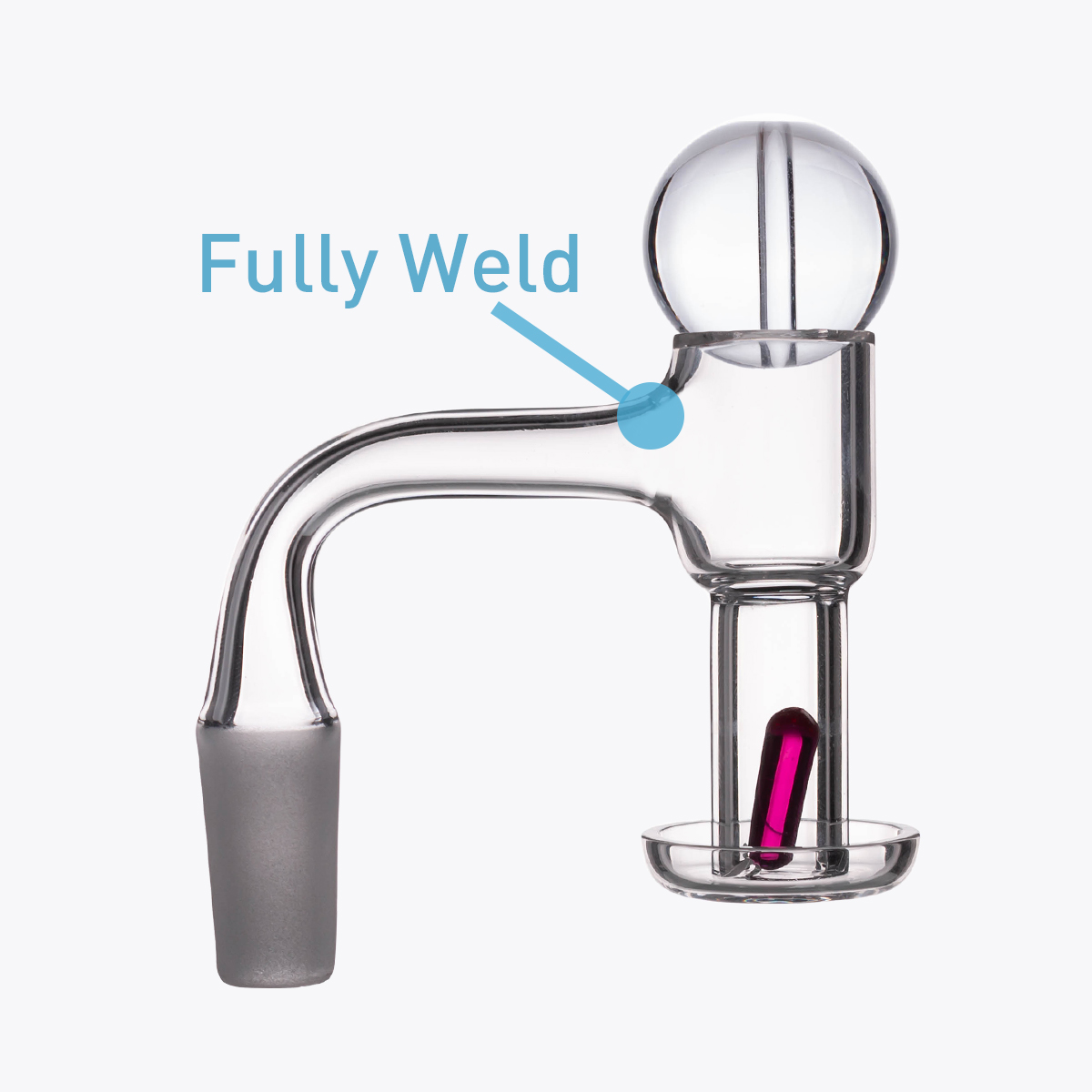 

New Fully Weld Quartz Terp Slurper Banger Nail with Ball carb cap Ruby Pill Thick Beveled Banger Heady Nails Domeles