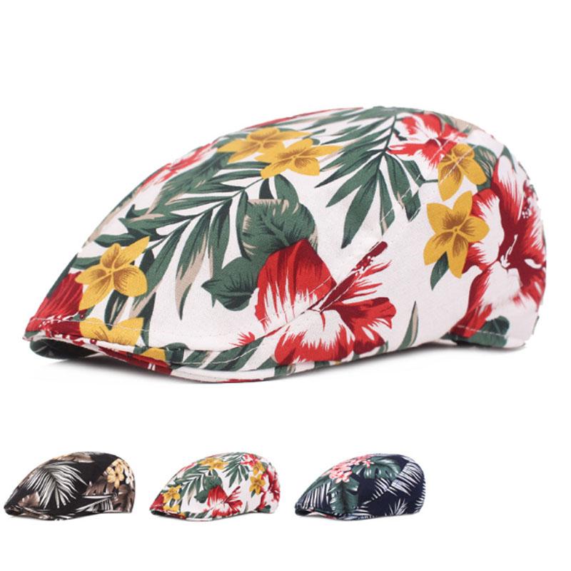 

RoxCober Summer womens Flowers Beret cap outdoor travel solid Gatsby Cap Ivy Hat Driving Flat Cabbie Newsboy Visors