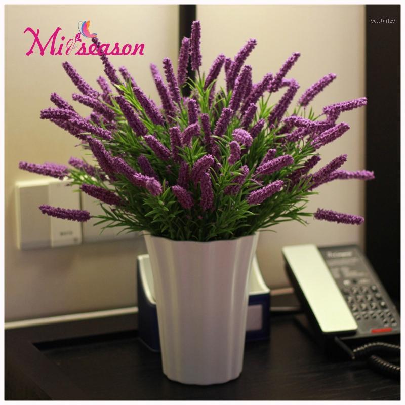 

Romantic Provence decoration lavender flower silk artificial flowers grain decorative Simulation aquatic plants for Wedding1, Purple