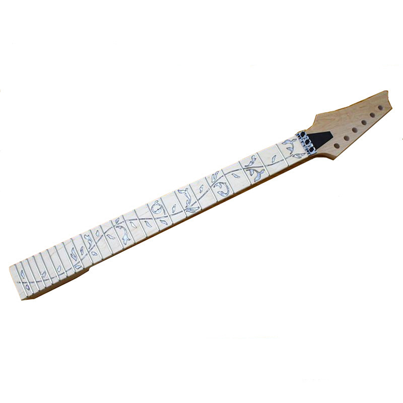 

24 Frets reverse headstock maple Electric Guitar Neck maple fingerboard inlay tree of lifes Guitar parts accessories