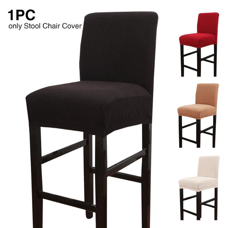 

Stool Chair Cover Washable Dining Room Home Dustproof Restaurant Full Protection Removable Stretch Bar Furniture Slipcover1