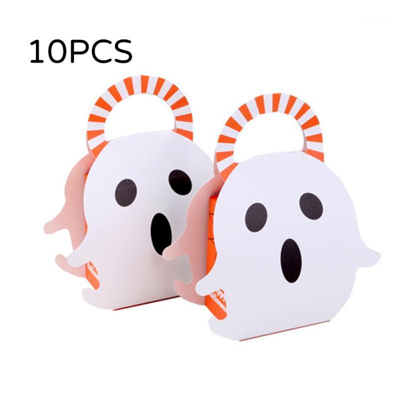 

10pcs Halloween Candy Box Paper Gift Boxes Pumpkin Ghost Trick Treat Packing Halloween Party Decoration Supplies1