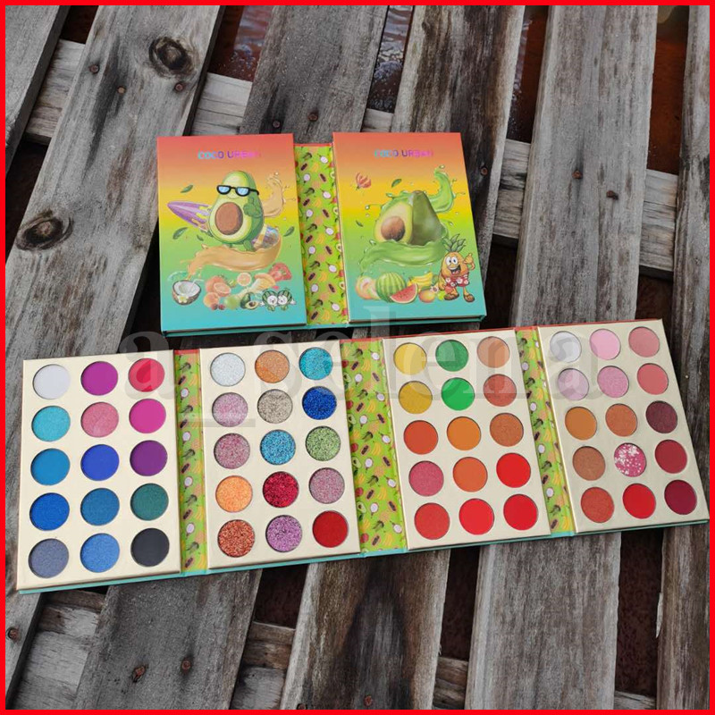 

Cocourban Avocado eyeshadow palette 60 Colors Eye Shadow color board nude shimmer matte glitter makeup eyeshadow palette, Multi
