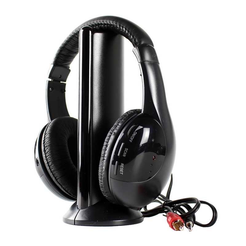 

Head Radio Wireless Headset with Transmitter Base 5 in 1 TV TV Computer Wireless Headset Mh2001
